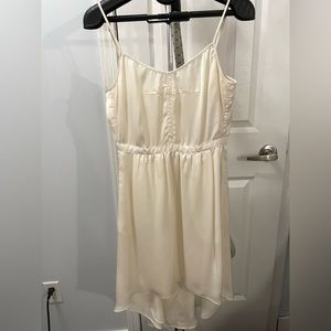 Aritzia Talula Cream White High Low Dress (Sz 0-2)